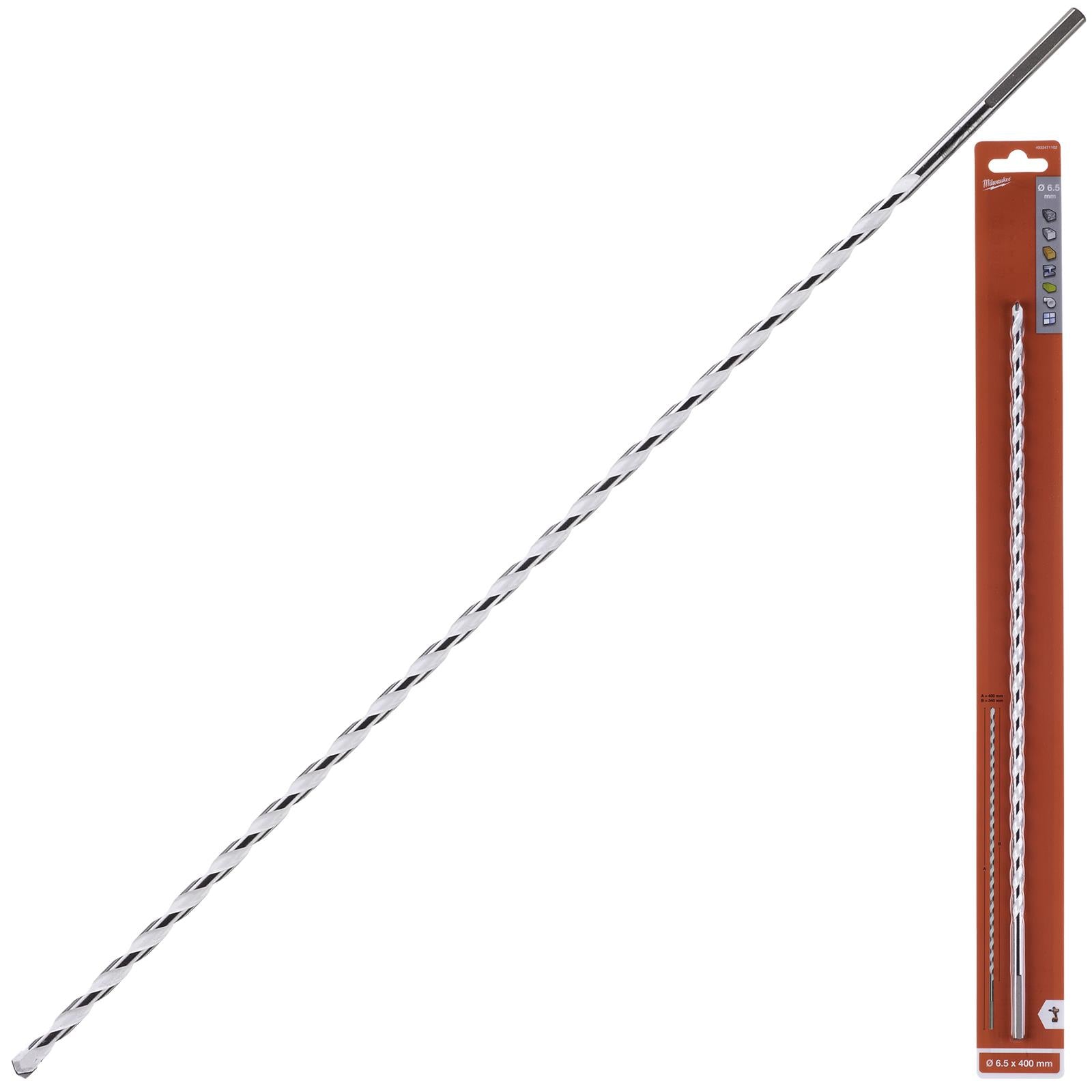 Milwaukee Multi Material Drill Bits Impact Rated TCT for Wood Metal Masonry 