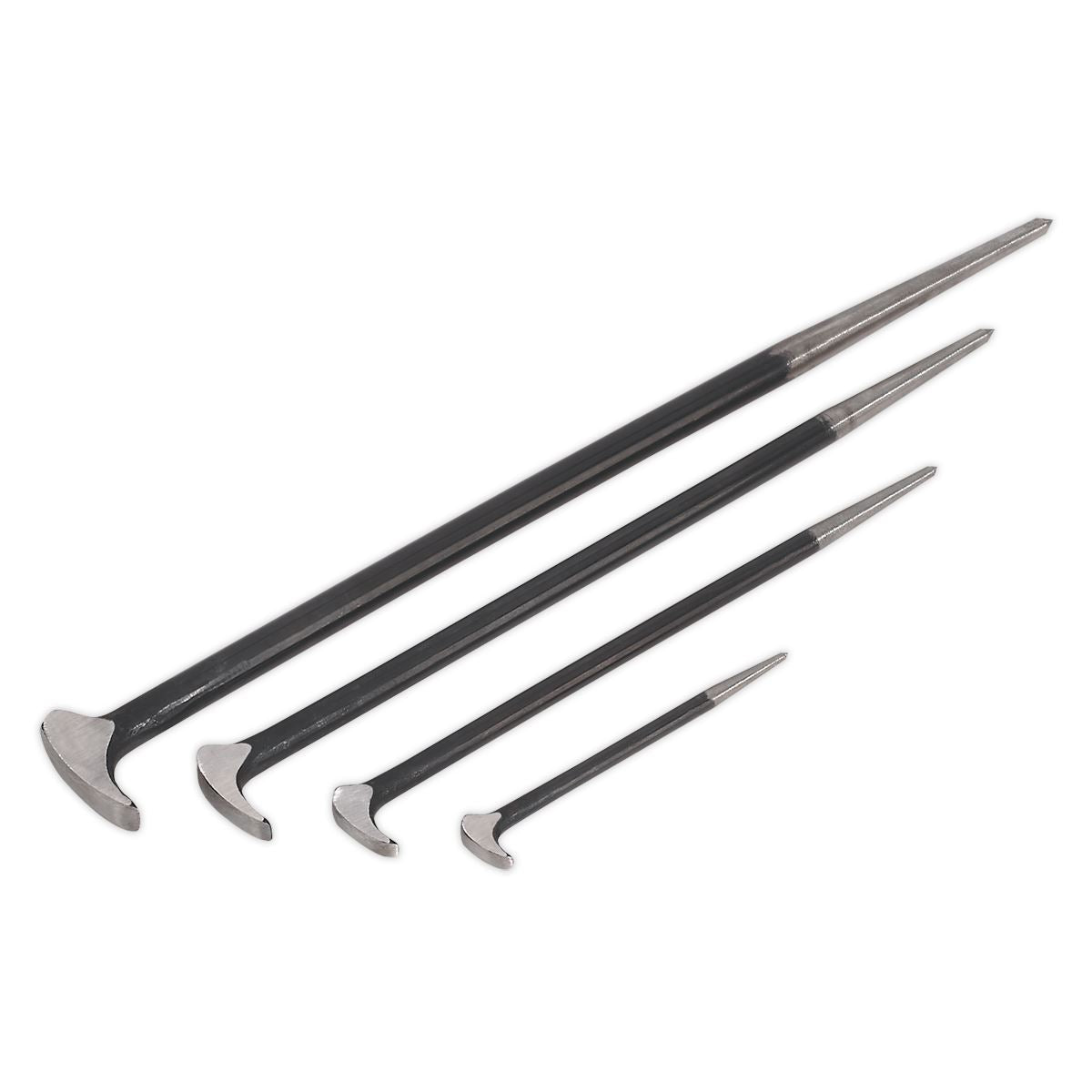 Sealey Premier Heel Bar Set 4pc 150, 300, 410, 510mm 