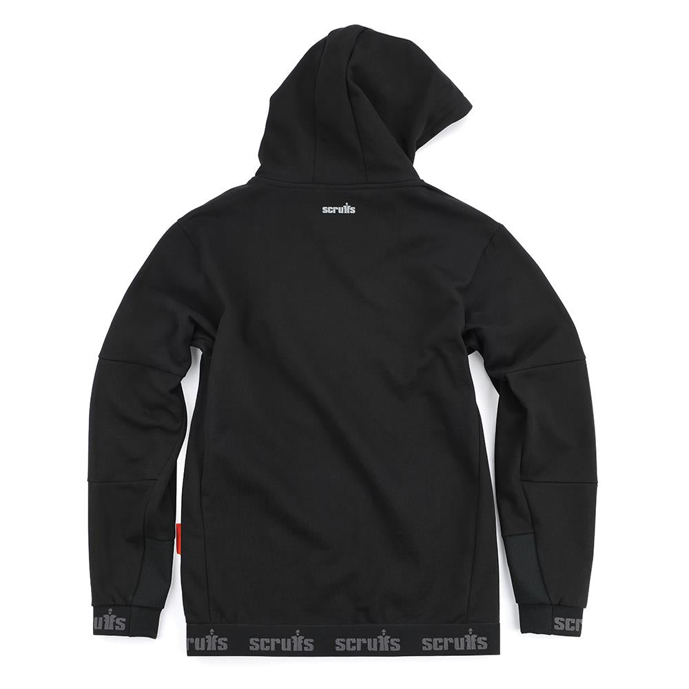 Scruffs Tech Hoodie Jacket Black - Choose Size  White Rose Tools