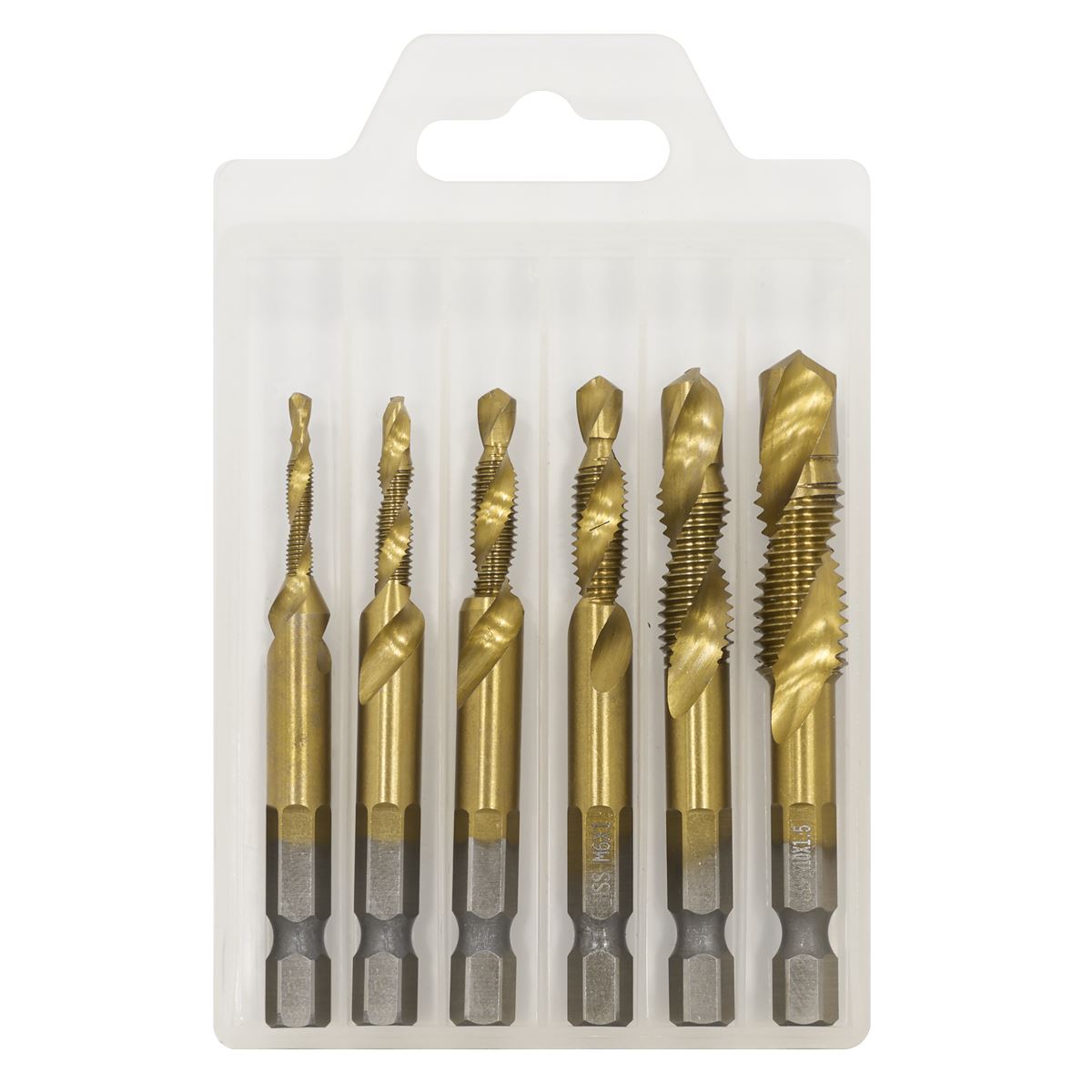 Sealey Combination Drill & Tap Bit Set 6pc  White Rose Tools