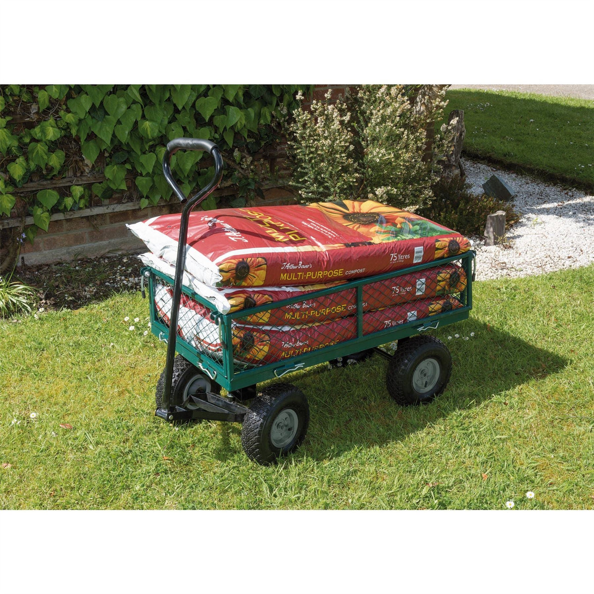 Draper Steel Mesh Garden Cart 200kg 58552  White Rose Tools