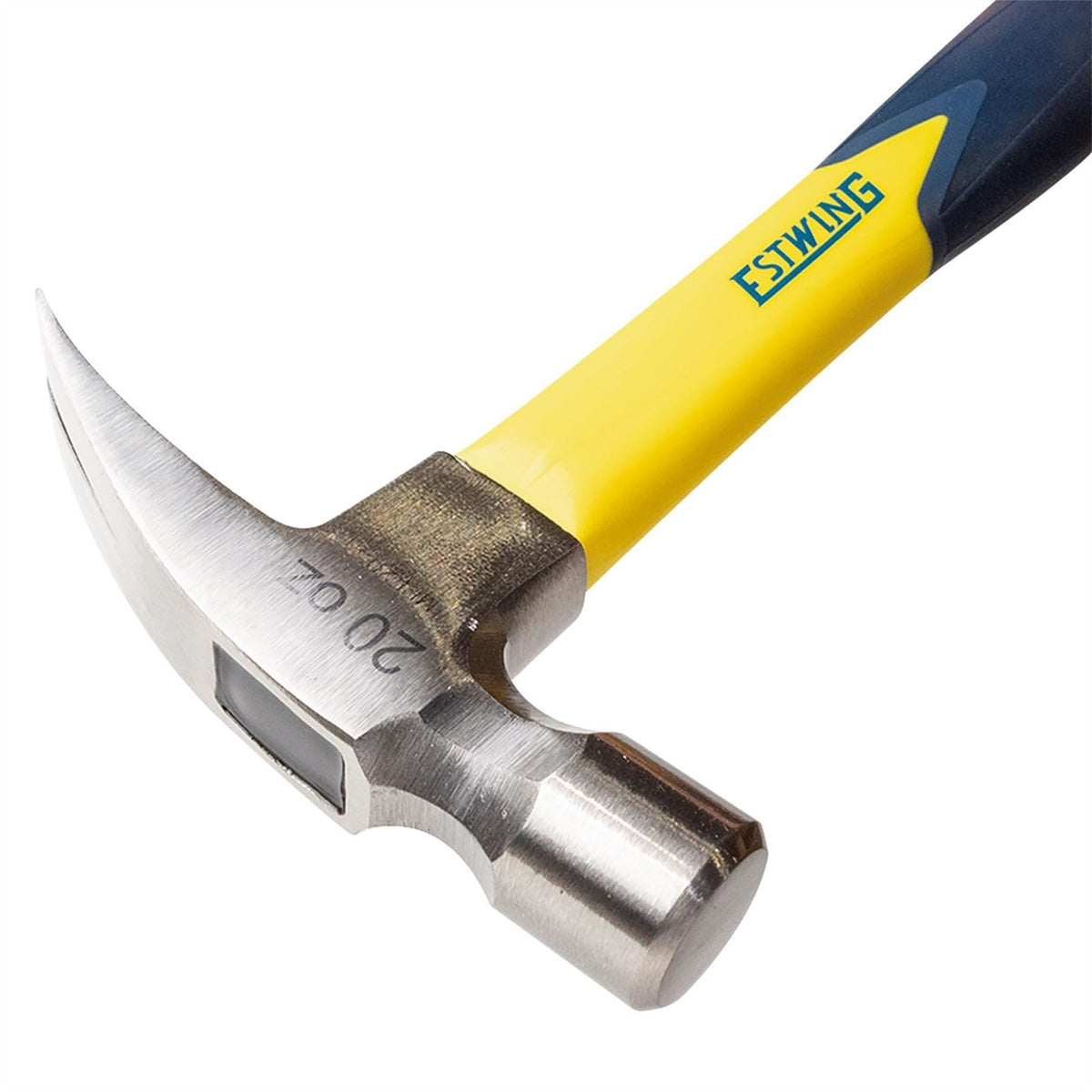 Estwing EMRF20S Sure Strike Straight Claw Hammer with Fibreglass Handle 20oz/567g 24083  White Rose Tools
