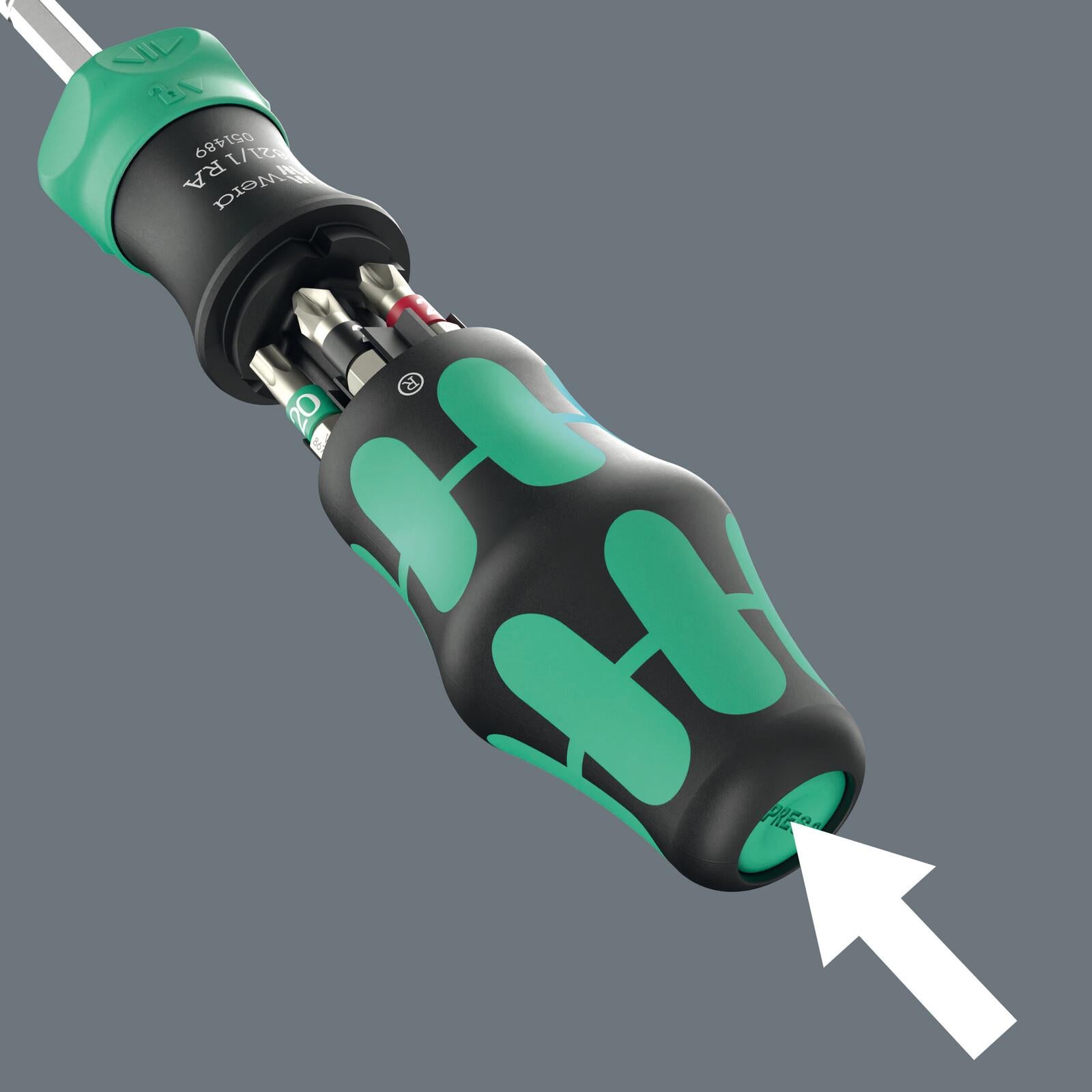 Wera Ratchet Screwdriver Set Kraftform Kompakt 28 RA 1 6 Pieces PH PZ TX SL