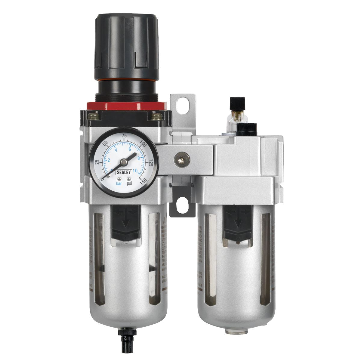 Sealey Air Filter/Regulator/Lubricator - High Flow 