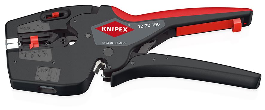 Knipex NexStrip 190mm Multi Tool for Electricians 0.03-10mm Non Slip Handles 12 72 190