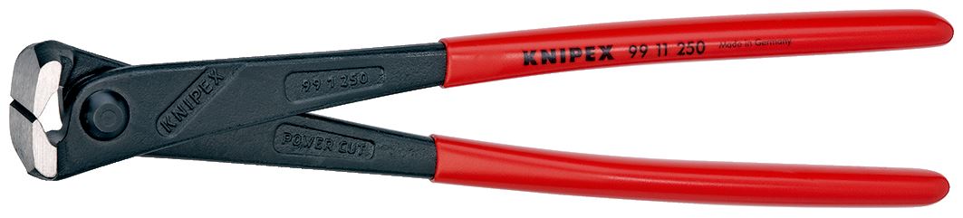 KNIPEX Concreters Nipper High Leverage 250mm Plastic Coated Handles 99 11 250