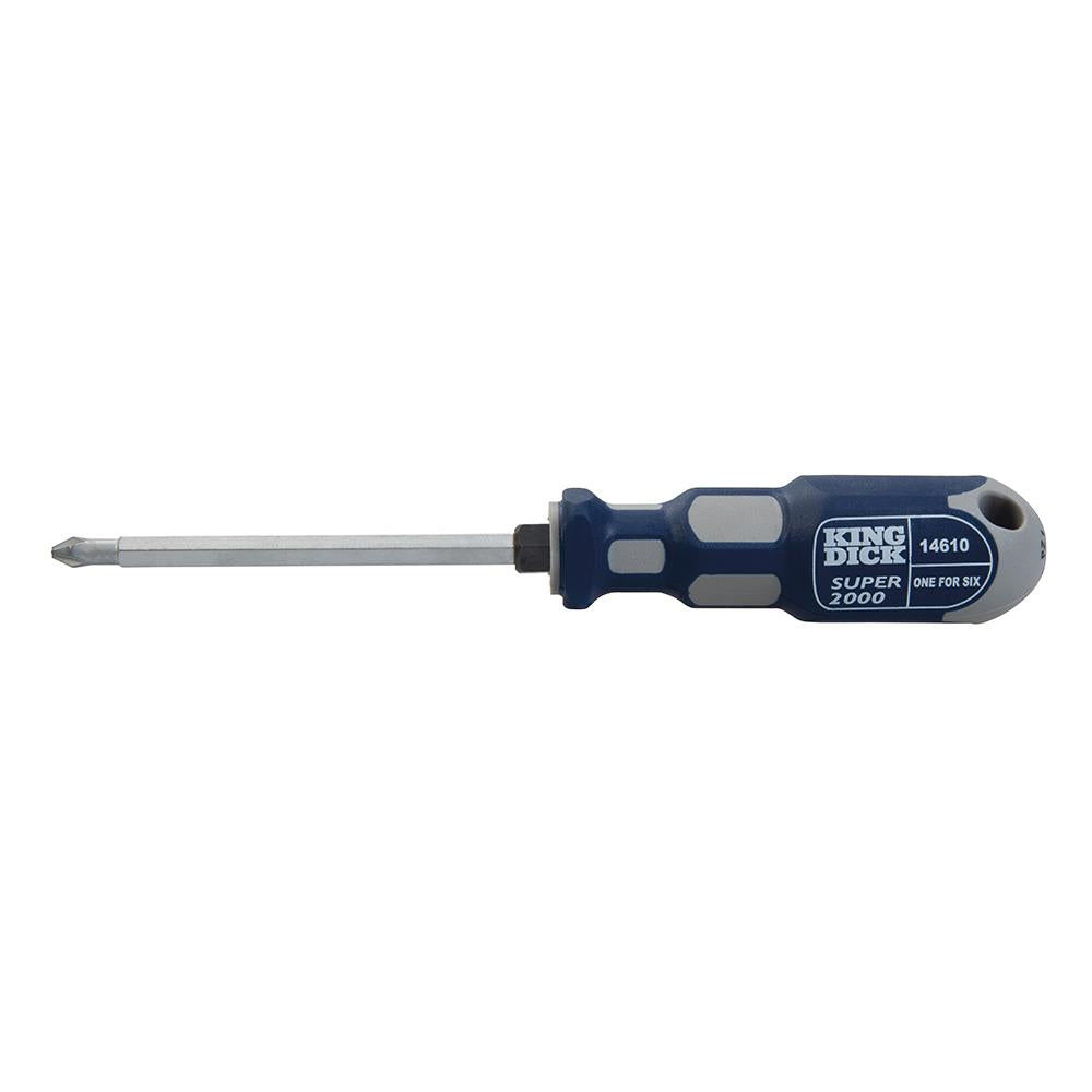 King Dick 1-for-6 Screwdriver 100mm PZ1, PZ2, PZ3 & PH1, PH2, PH3 14610