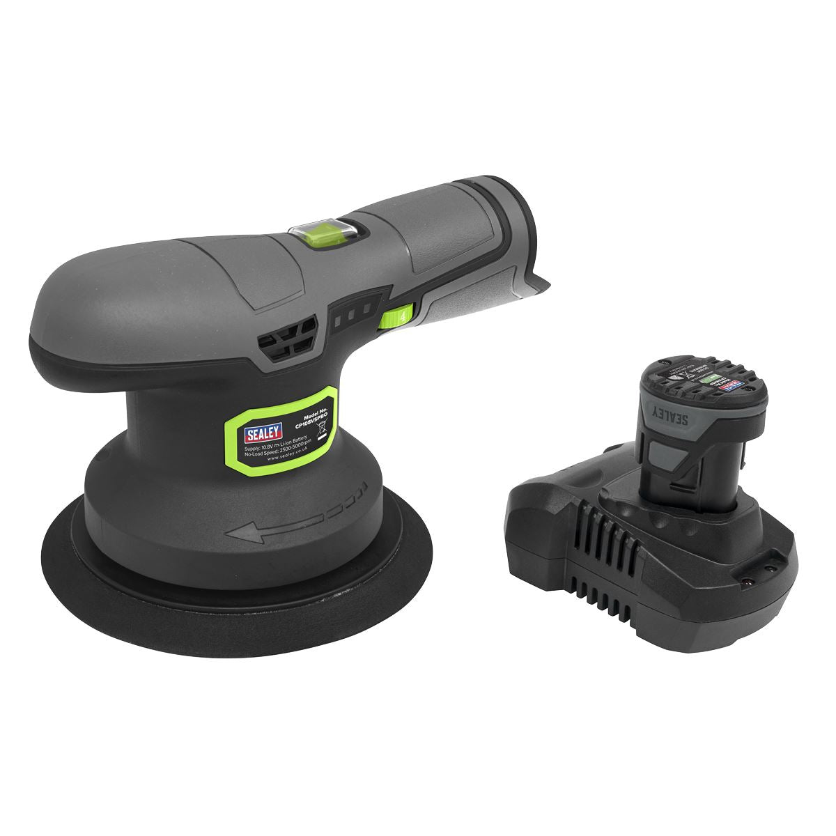 Sealey Dual Action Sander/Polisher Kit 10.8V 2Ah SV10.8 Series Ø150mm
