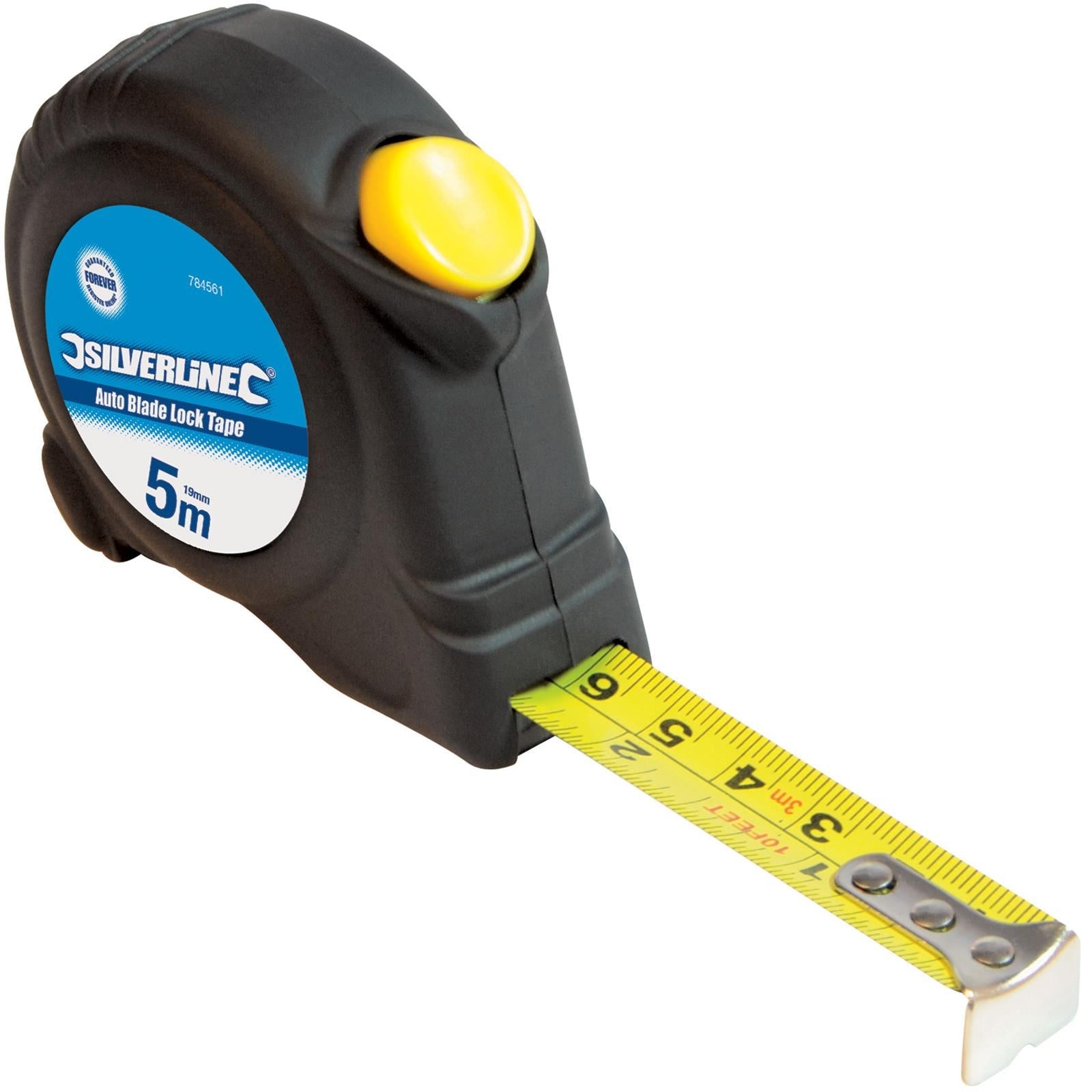 30 x Silverline 5m Tape Measure Automatic Blade Lock Metric Imperial Display Box 