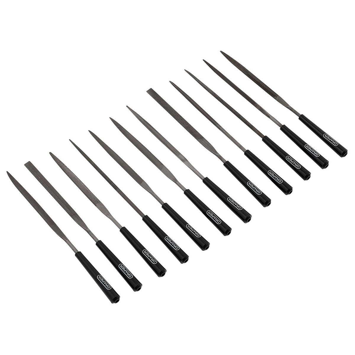 Draper Needle File Set 140mm (12 Piece) 82640  White Rose Tools
