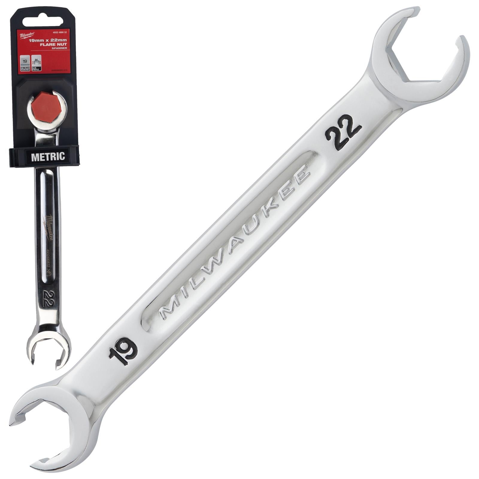 Milwaukee Flare Nut Brake Pipe Spanners Individual - Choose Size