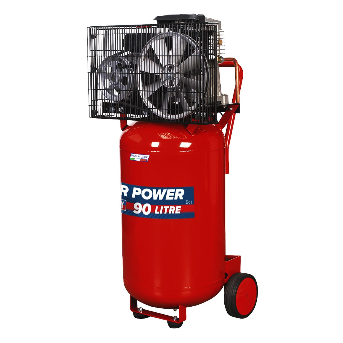 Sealey 90L Belt Drive Vertical Compressor 3hp