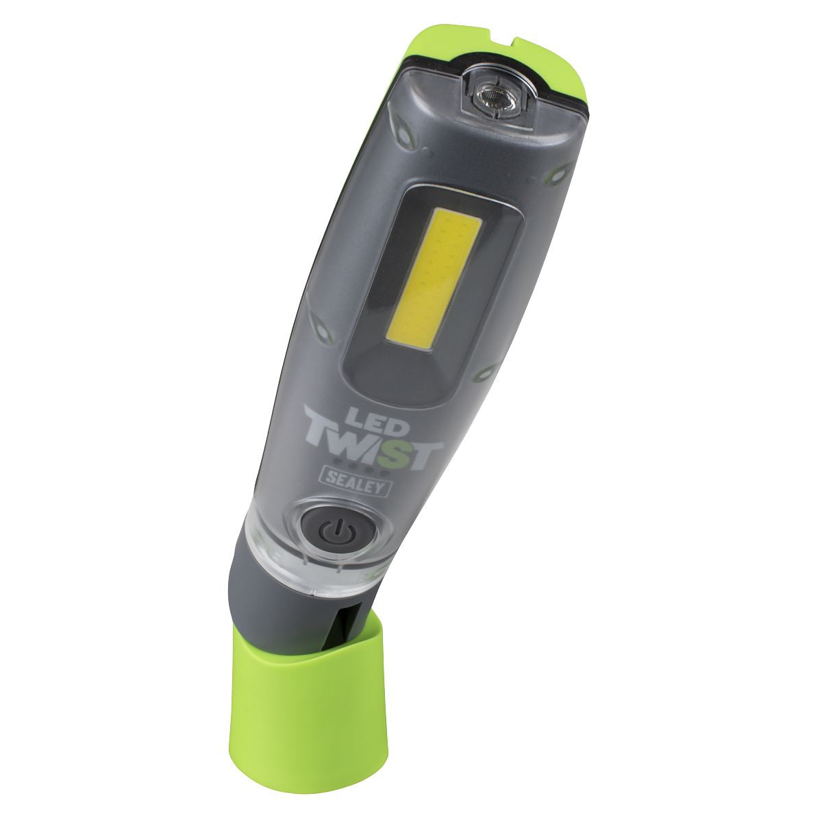 Sealey LED Twist Rechargeable Inspection Light 8W COB & 1W SMD  White Rose Tools