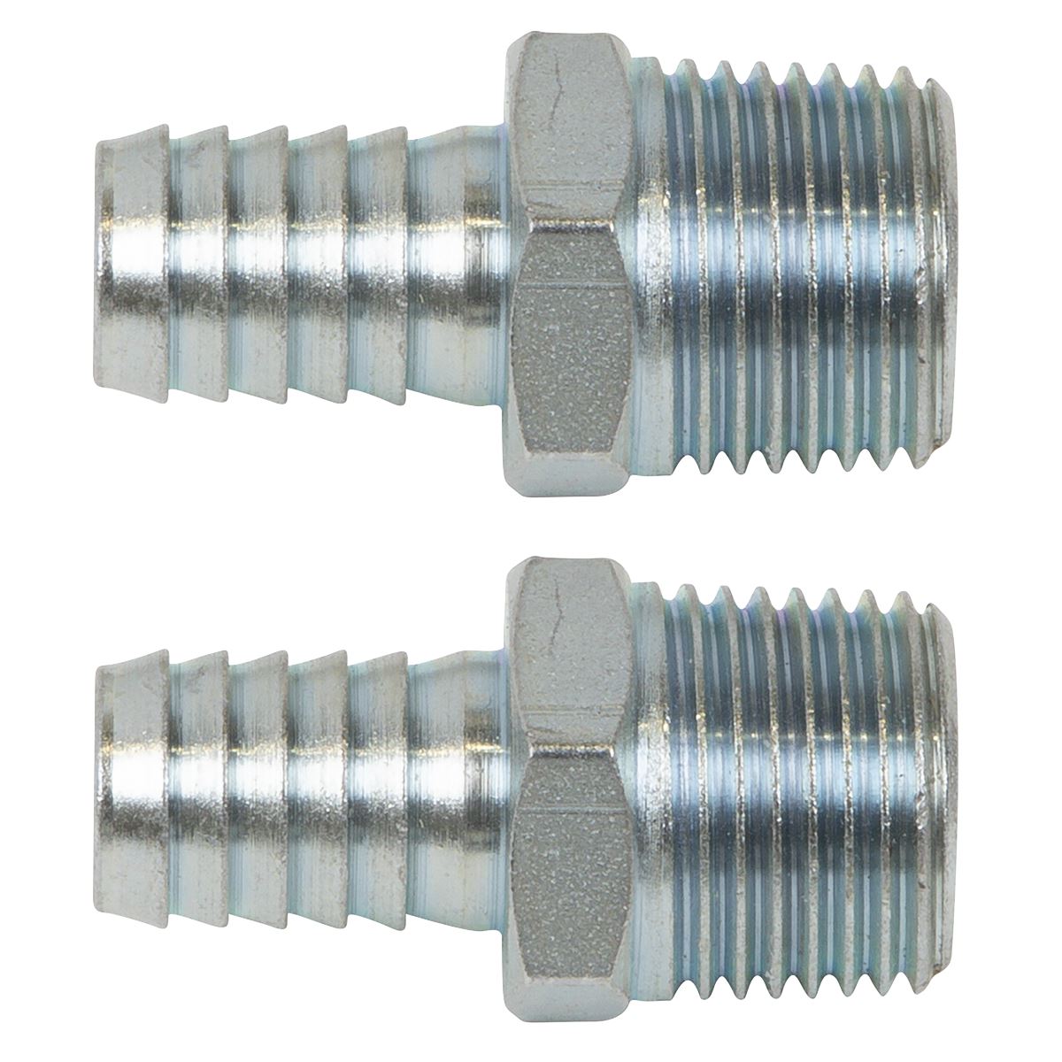 PCL Screwed Tailpiece Male 1/2"BSPT - Ø1/2" Hose - Pack of 2