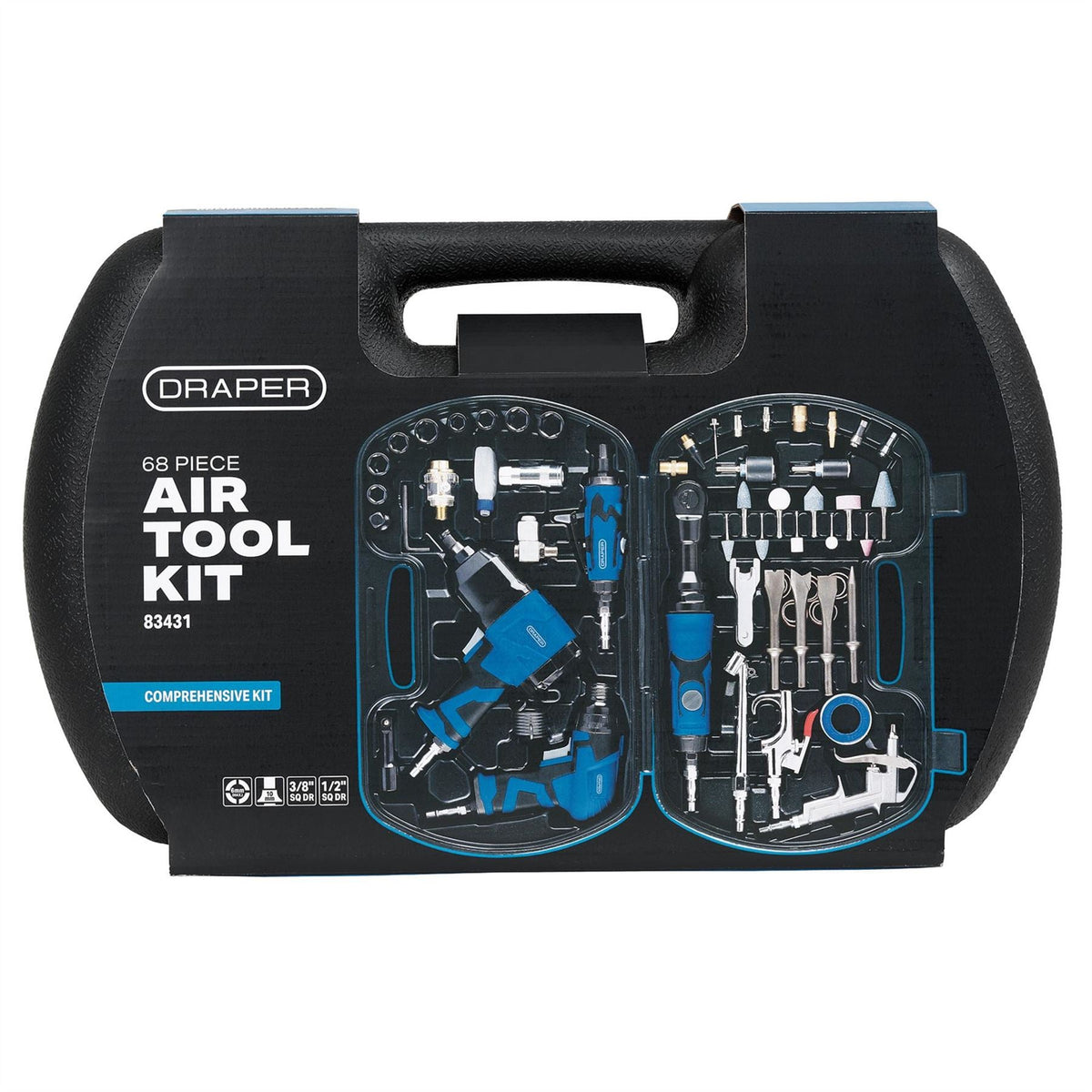 Draper Air Tool Kit (68 Piece) 83431  White Rose Tools