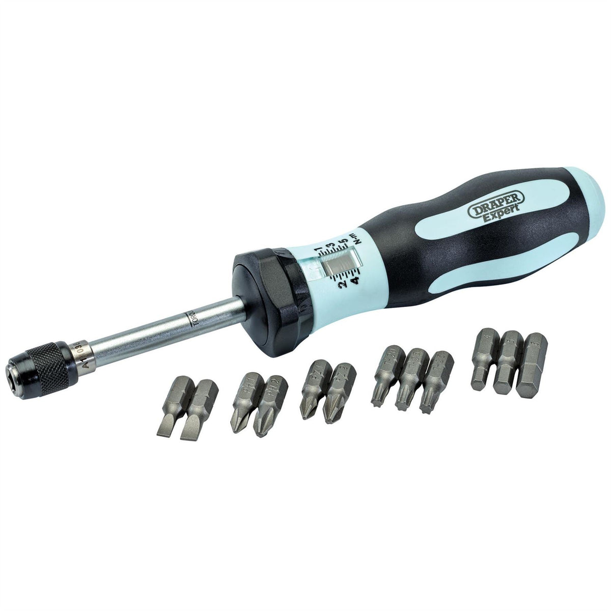 Draper Expert Torque Screwdriver Kit 1-5Nm 75170  White Rose Tools