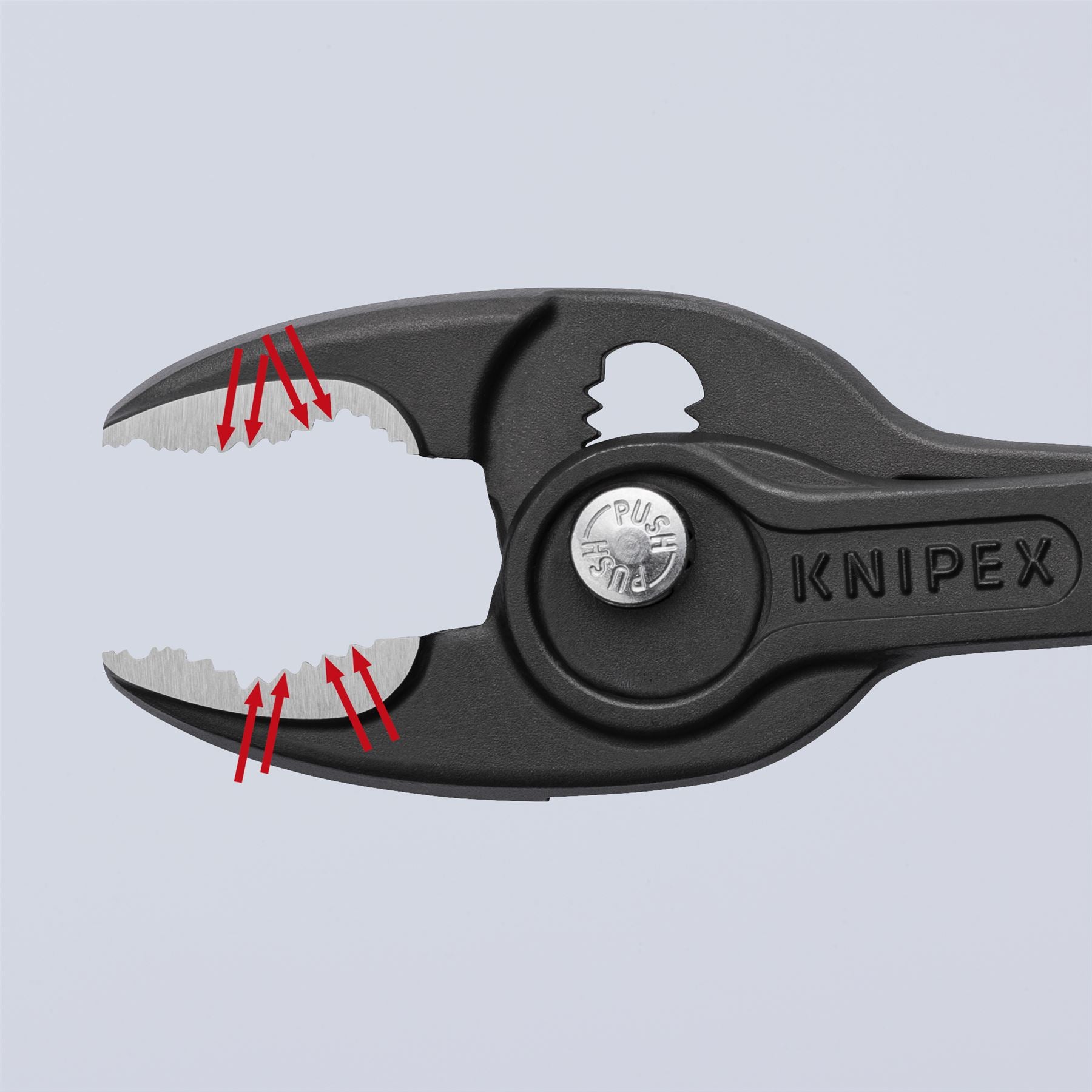 KNIPEX TwinGrip Slip Joint Pliers Front and Side Grip 200mm Plastic Coated Handles 82 01 200 SB
