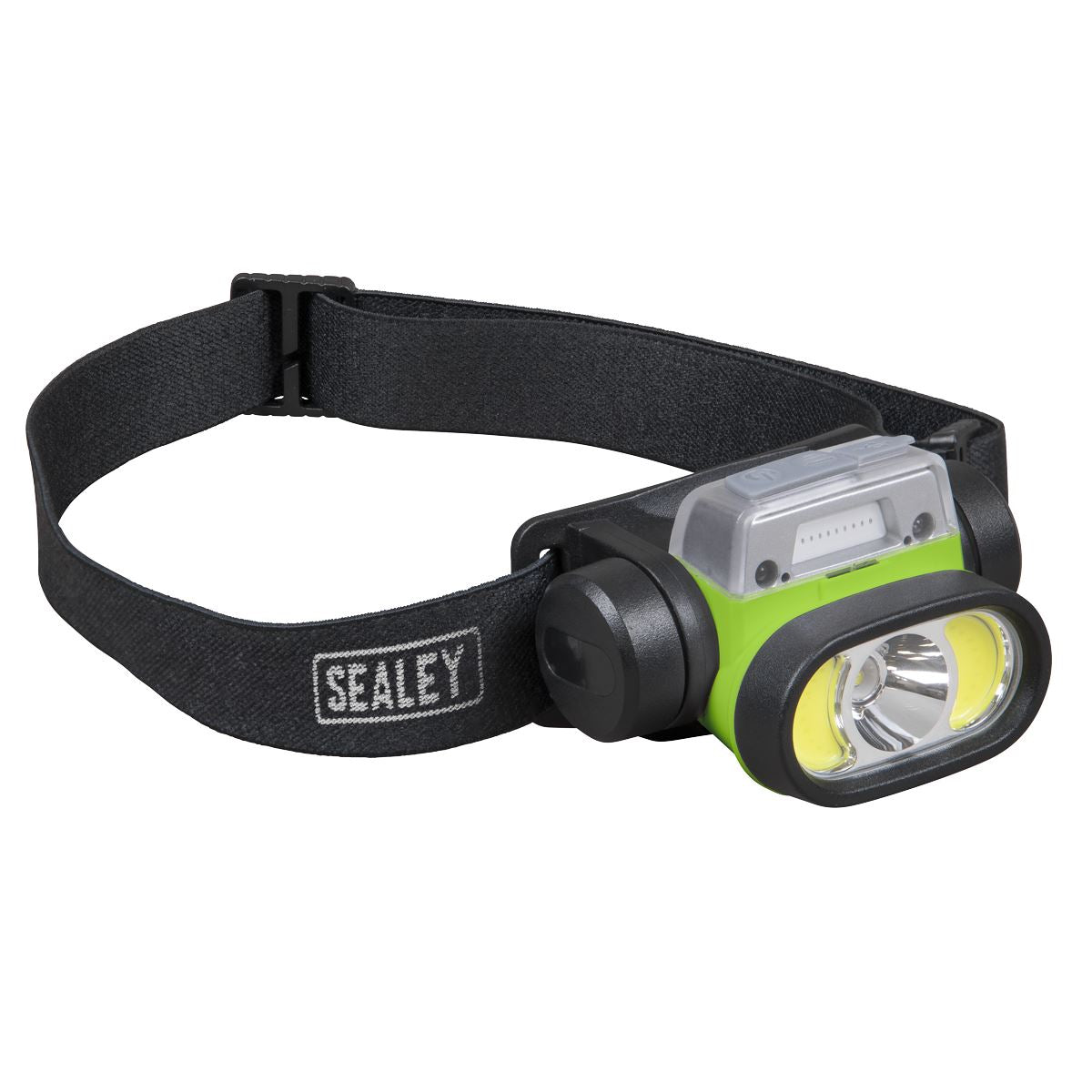 Sealey Rechargeable Head Torch with Auto-Sensor 5W & 3W COB LED