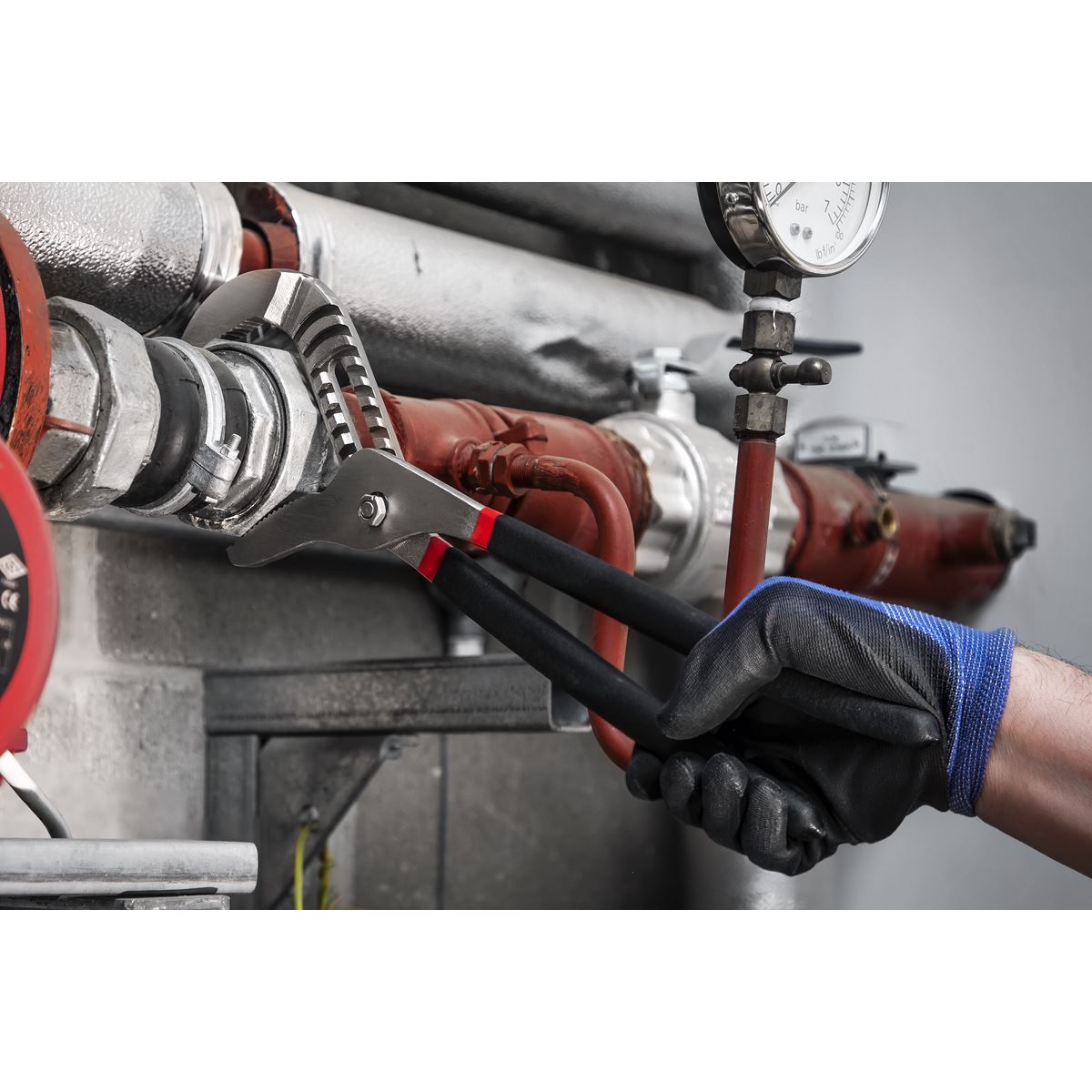 Sealey Premier Water Pump Pliers 400mm Ni-Fe Finish