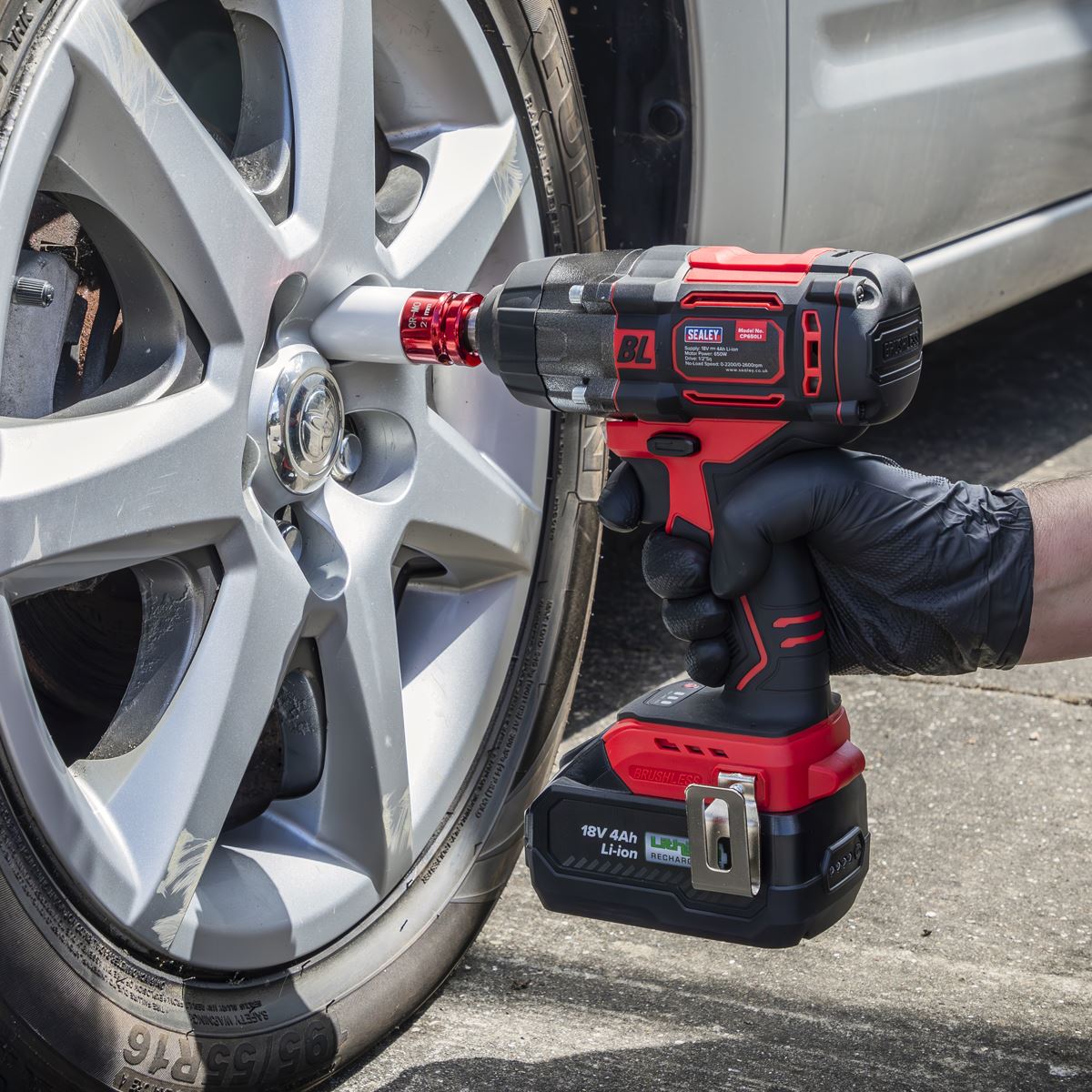 Sealey Alloy Wheel Impact Socket 1/2"Sq Drive 21mm  White Rose Tools