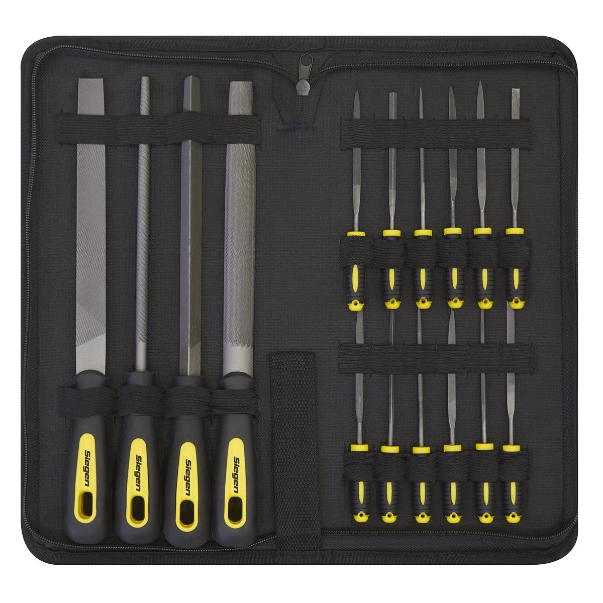 Siegen by Sealey File Set 16pc Engineer's & Needle