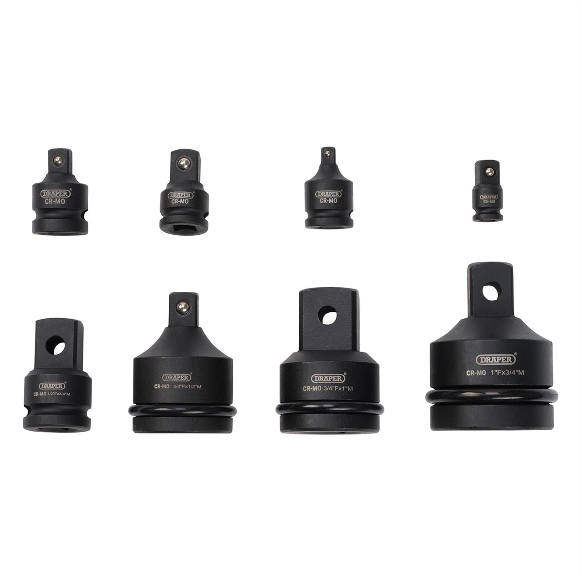 Draper Impact Socket Adaptor Set (8 Piece) 83271  White Rose Tools