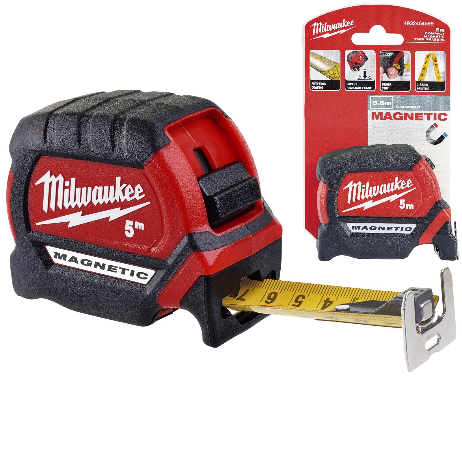 Milwaukee Magnetic Tape Measure Gen III 5m Metric 27mm Blade Width 