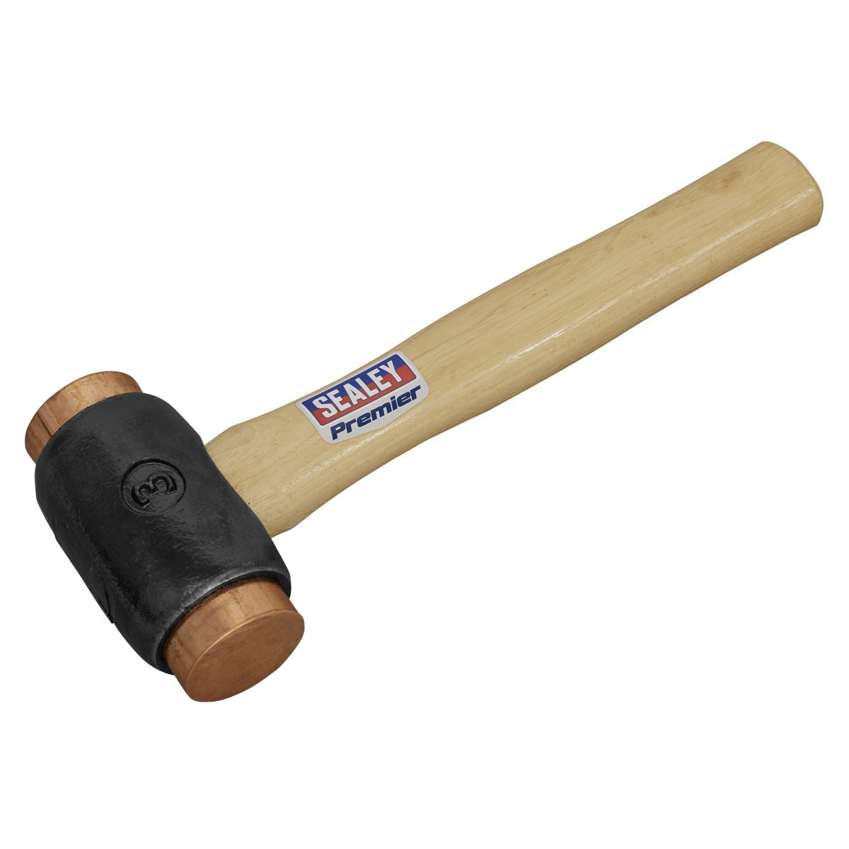 Sealey Premier Copper Faced Hammer 4.3lb Hickory Shaft