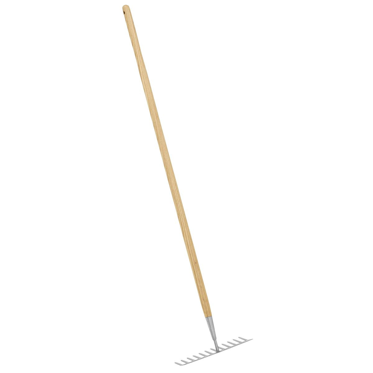 Sealey Premier Garden Rake with Long Ash Handle & Stainless Steel Tines