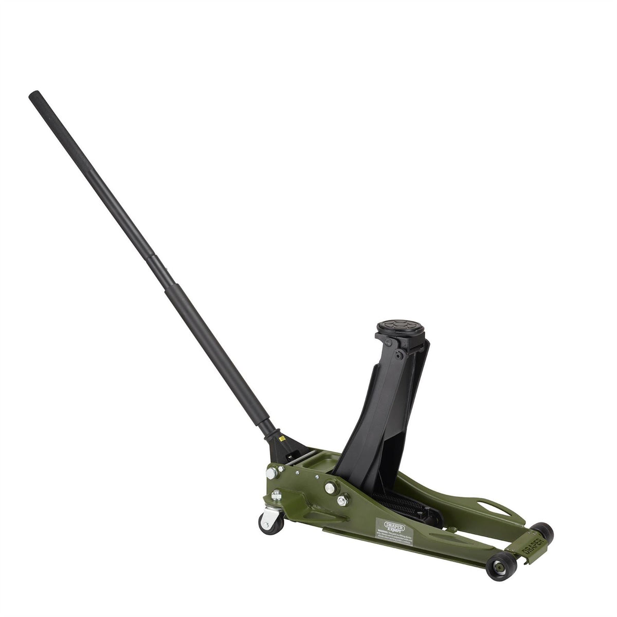Draper Expert Professional Low Profile Fast Lift Garage Trolley Jack 3 Tonne Green 23817  White Rose Tools