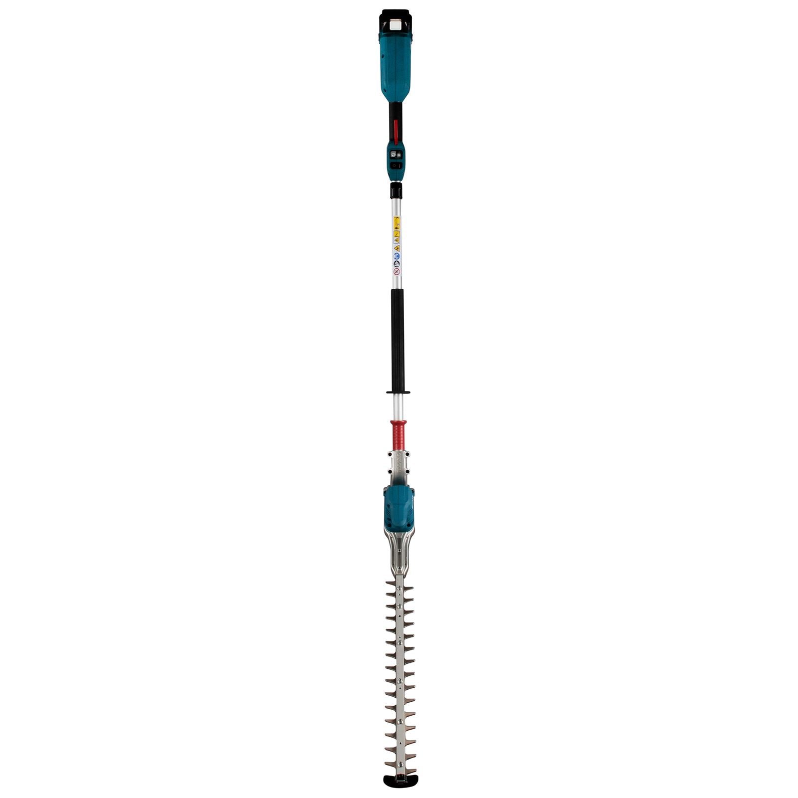 Makita Pole Hedge Trimmer Kit 50cm 18V LXT Li-ion Brushless Cordless 2 x 5Ah Battery and Charger Garden Bush Cutter Cutting DUN500WRTE