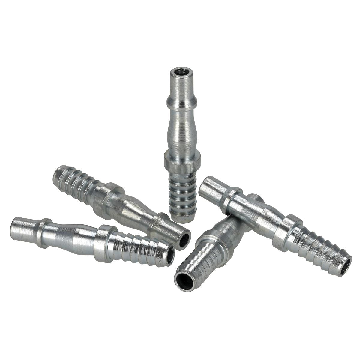 Sealey Hose End Tailpiece Adaptor Air Line Connector Bayonet 5/16" Bore 5 Pack
