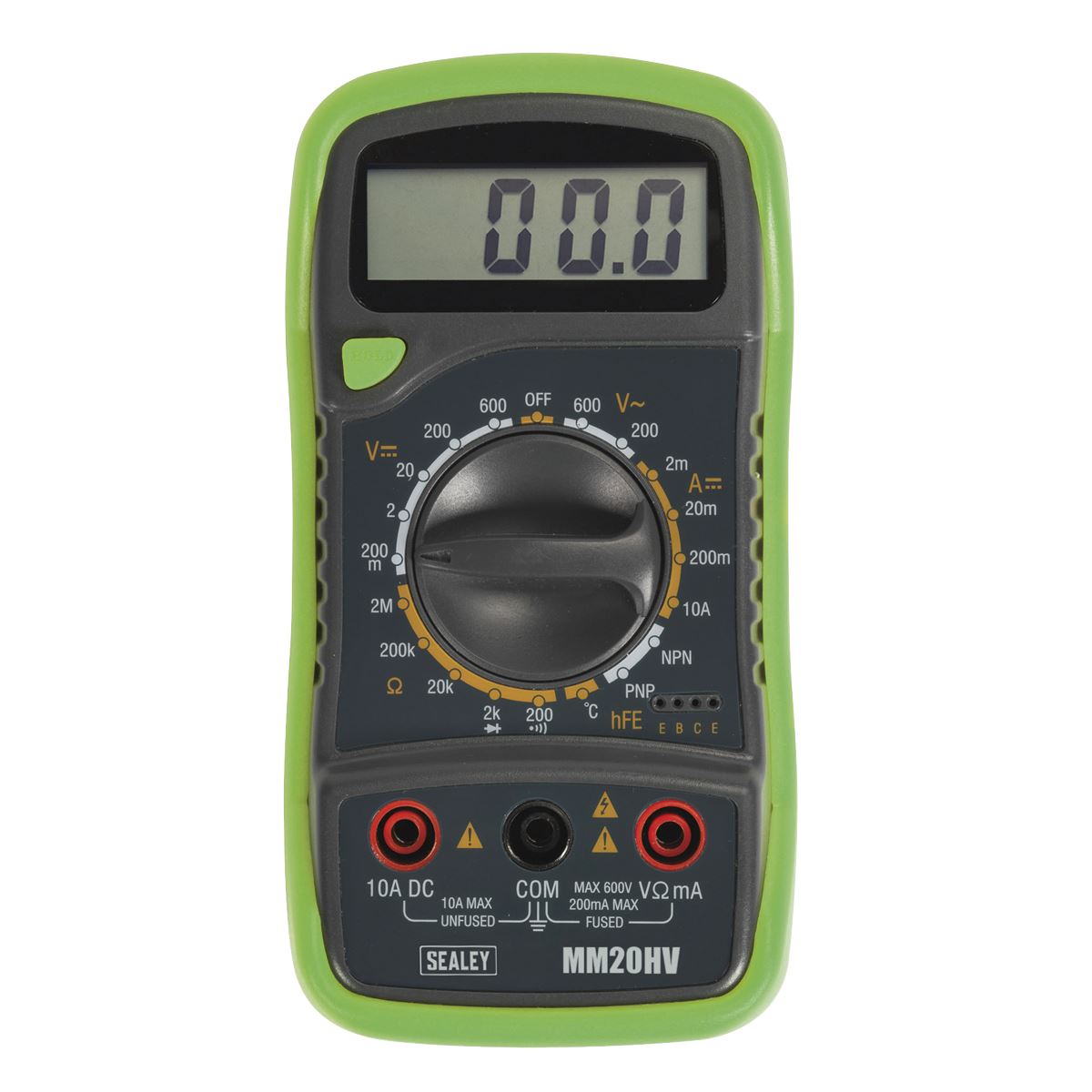 Sealey 8 Function Digital Multimeter with Thermocouple HV AC DC Current