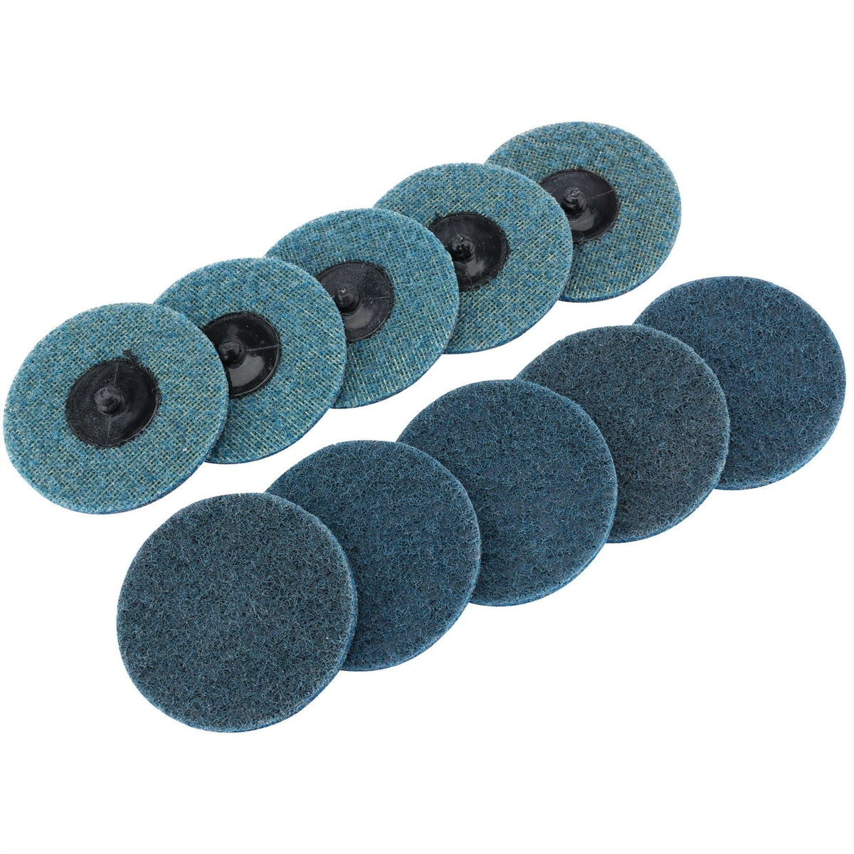 Draper Polycarbide Abrasive Pads 75mm Fine (Pack of 10) 75626  White Rose Tools