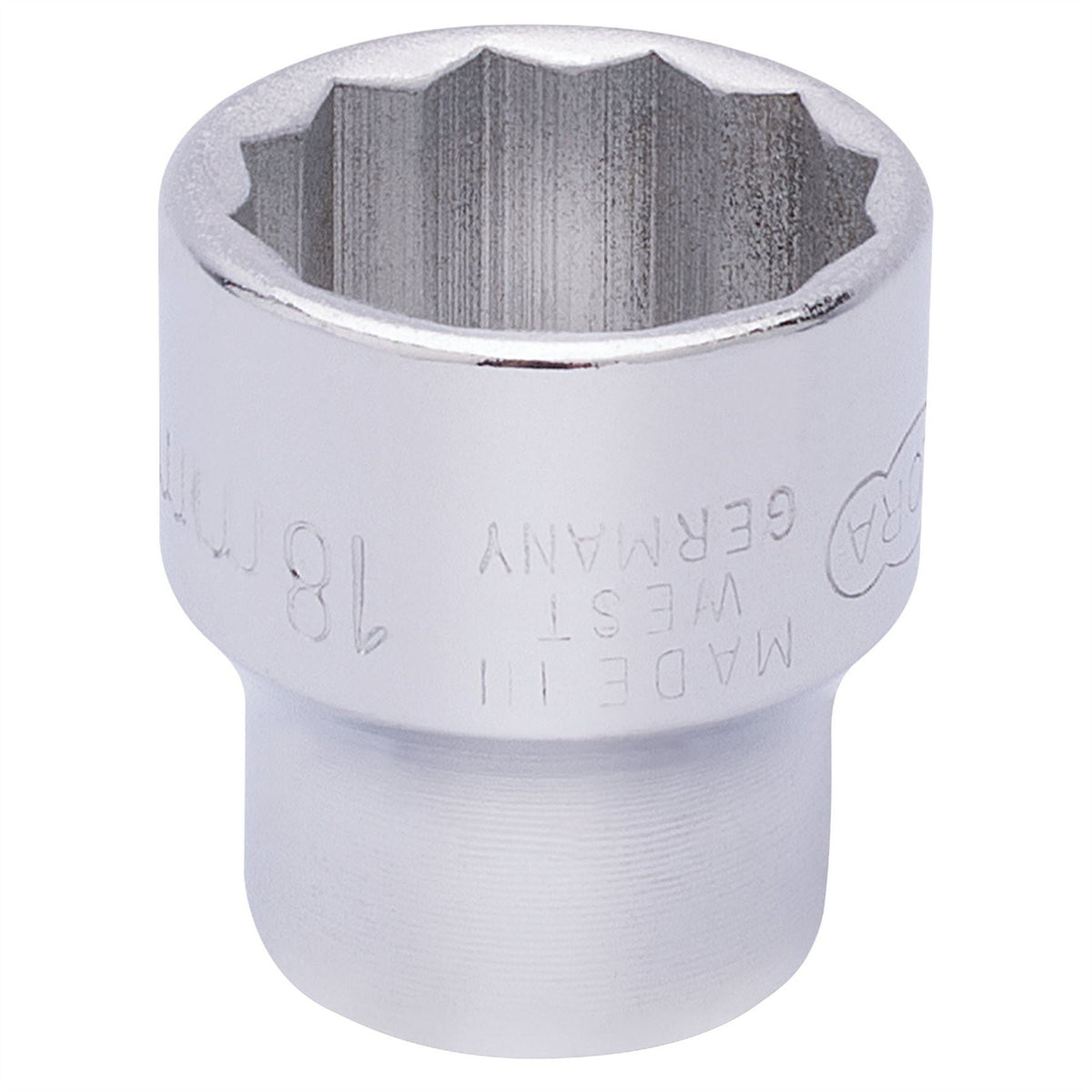 Elora Bi-Hexagon Socket 3/8" Sq. Dr. 18mm 25945  White Rose Tools