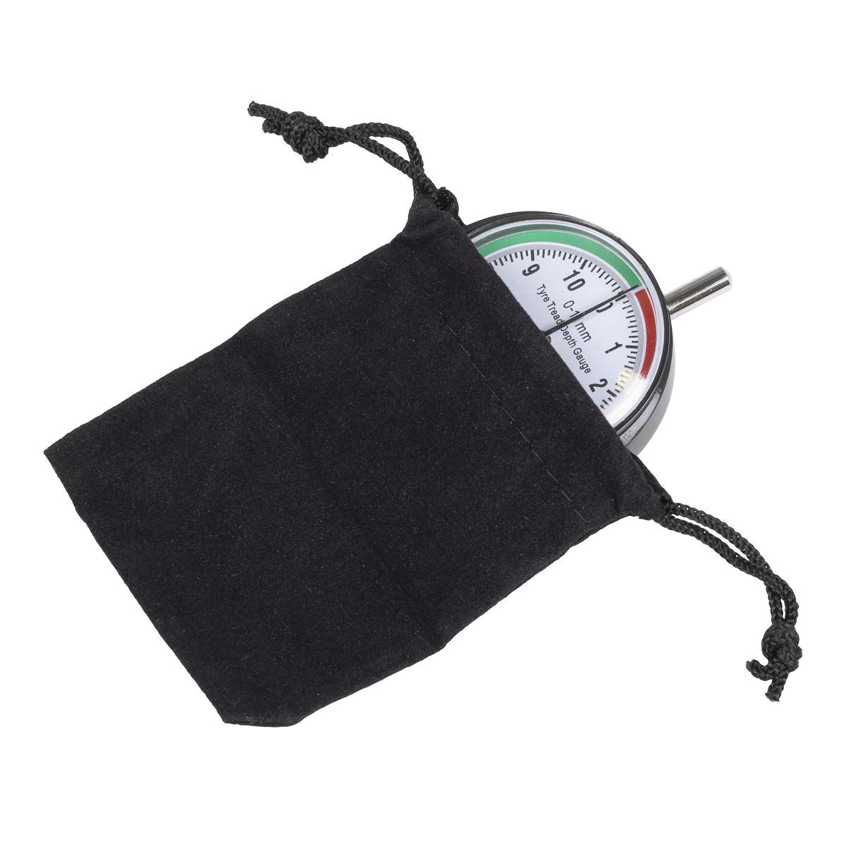 Sealey Pocket Type Tyre Tread Depth Dial Gauge  White Rose Tools