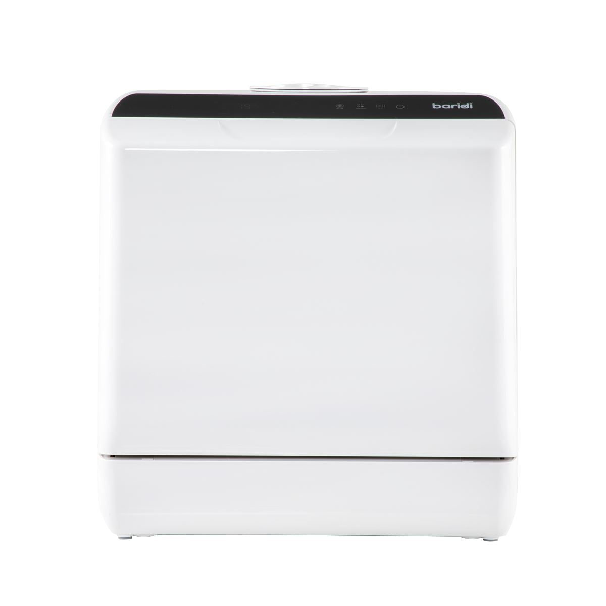 Baridi 2-4 Place Settings Mini Portable Tabletop Dishwasher, 5 Wash Functions