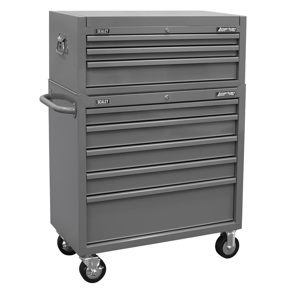 Sealey American PRO® Topchest 3 drawer - Grey  White Rose Tools
