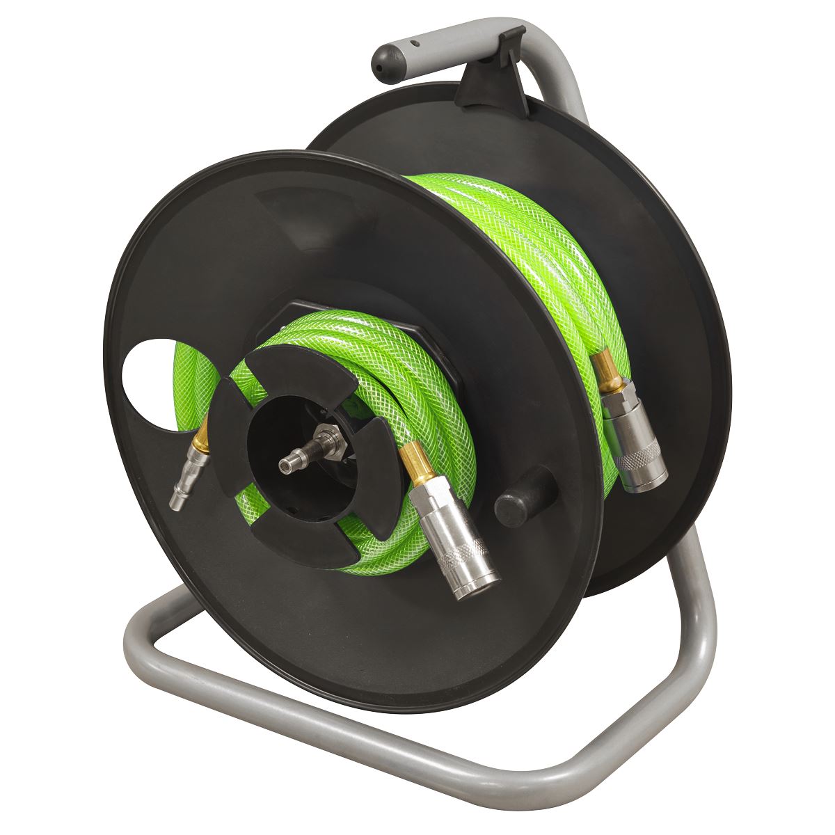 Sealey 20m Portable Manual Air Hose Reel 6mm ID