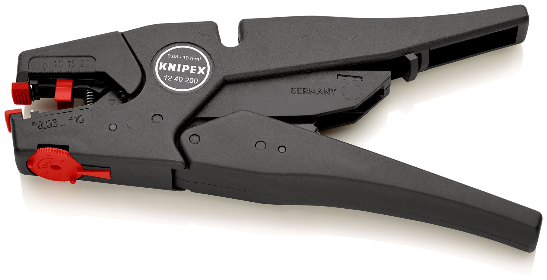 KNIPEX Self Adjusting Insulation Stripper 200mm Stripping Pliers 12 40 200
