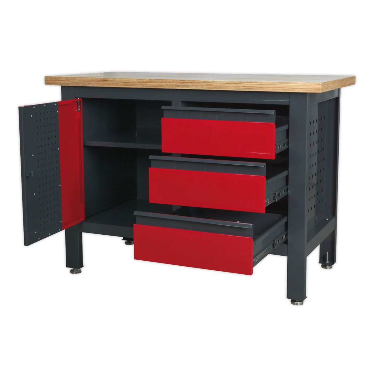 Sealey Workstation with 3 Drawers & Cupboard