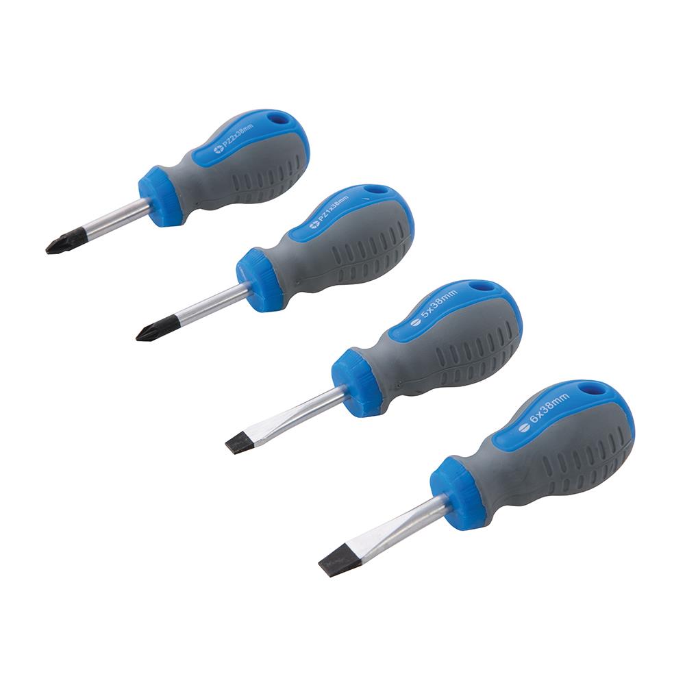 Silverline Stubby Screwdriver Set 4pce 893790