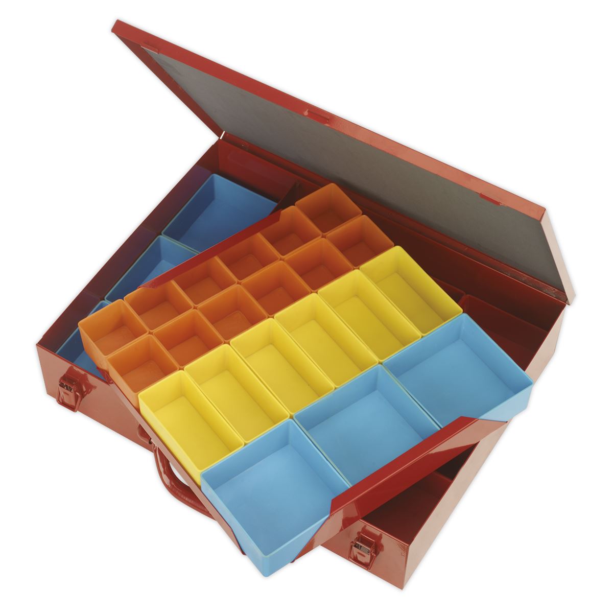 Sealey Metal Case 2-Layer with 27 Storage Bins 