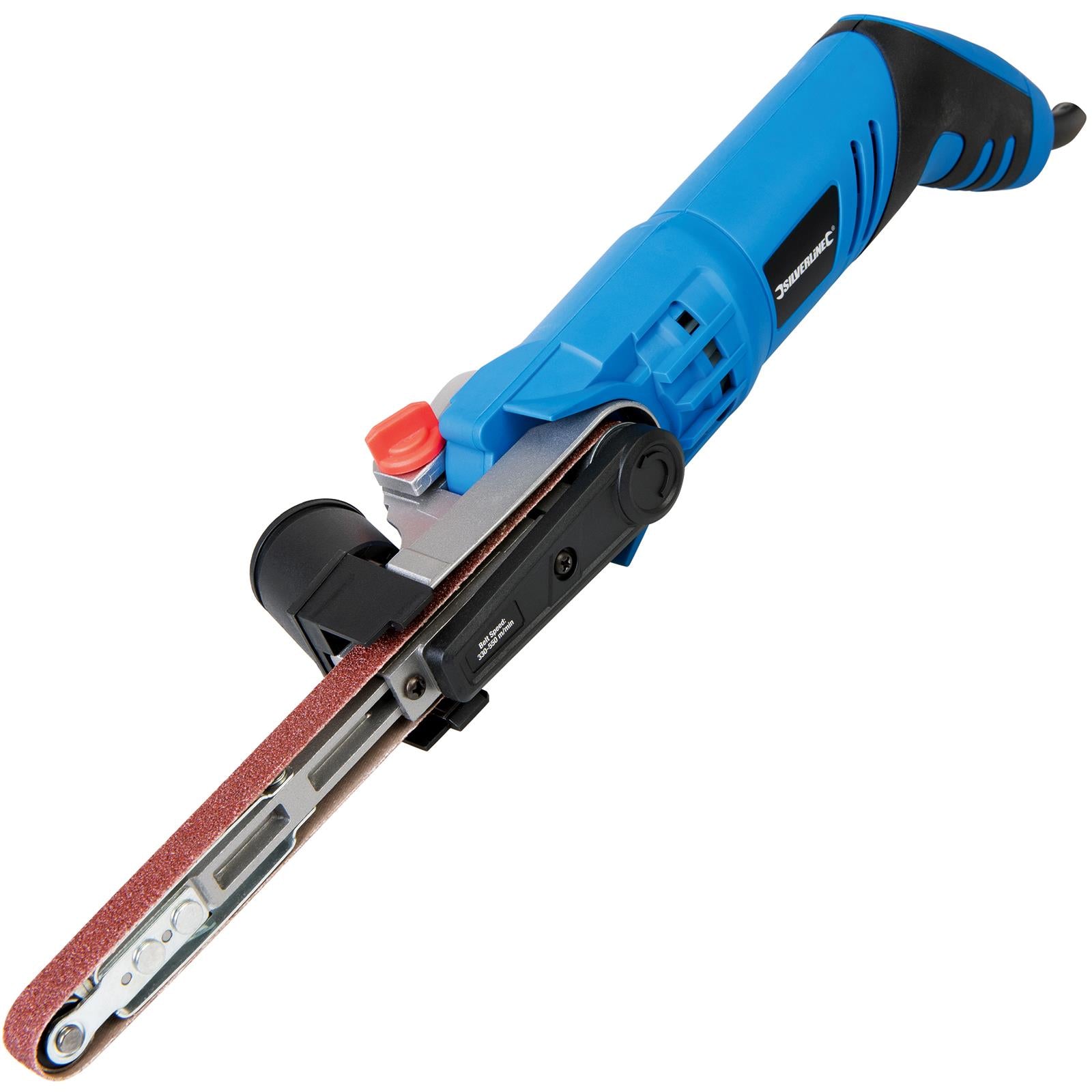 Silverline 260W 13mm Power Belt File Sander File Adjustable Polishing