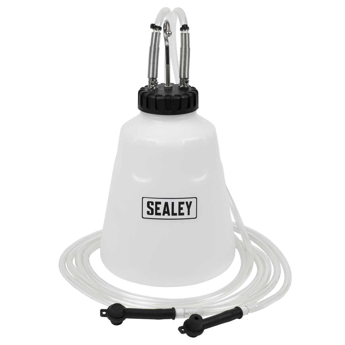 Sealey High Flow Twin Pipe Brake Bleed Bottle 2L  White Rose Tools