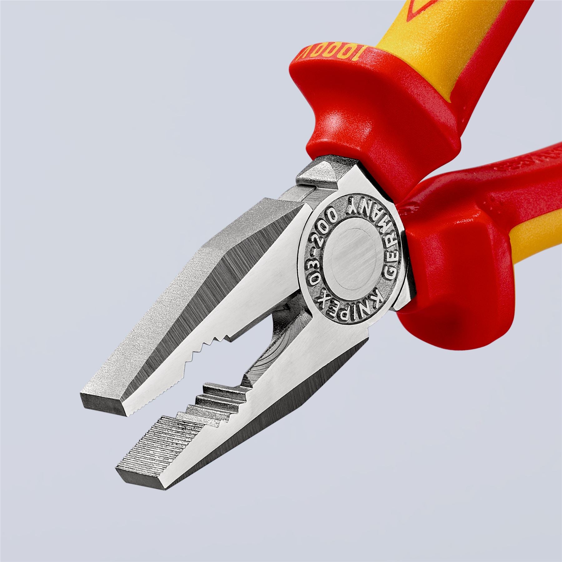 KNIPEX Combination Pliers 200mm VDE Chrome Multi Component Grips 03 06 200 SB