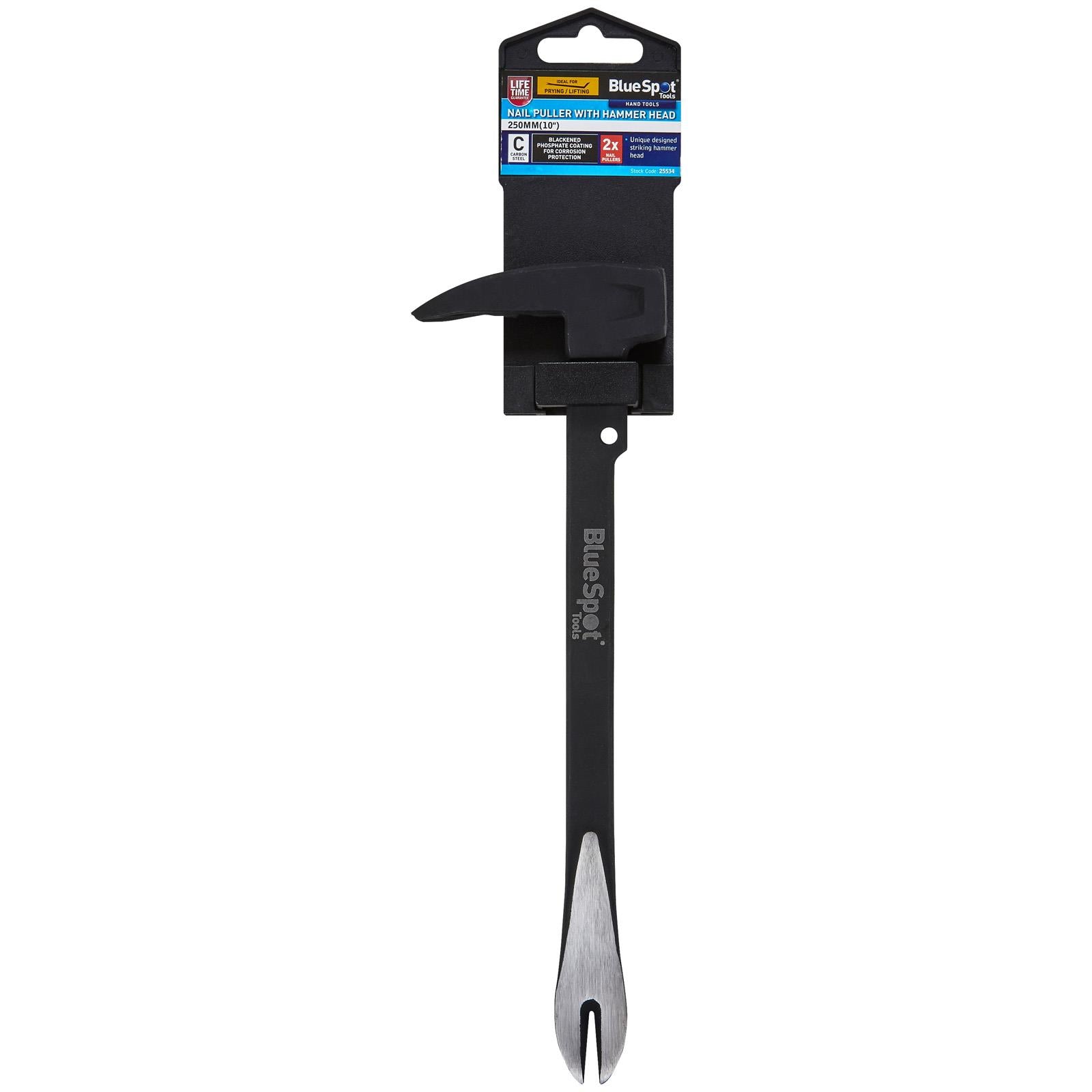 BlueSpot Nail Puller with Hammer Head 250mm 10in