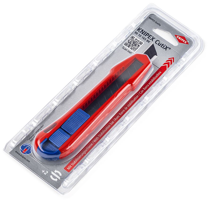 Knipex CutiX Universal Cutting Knife 165mm 18mm Blade 90 10 165 BK