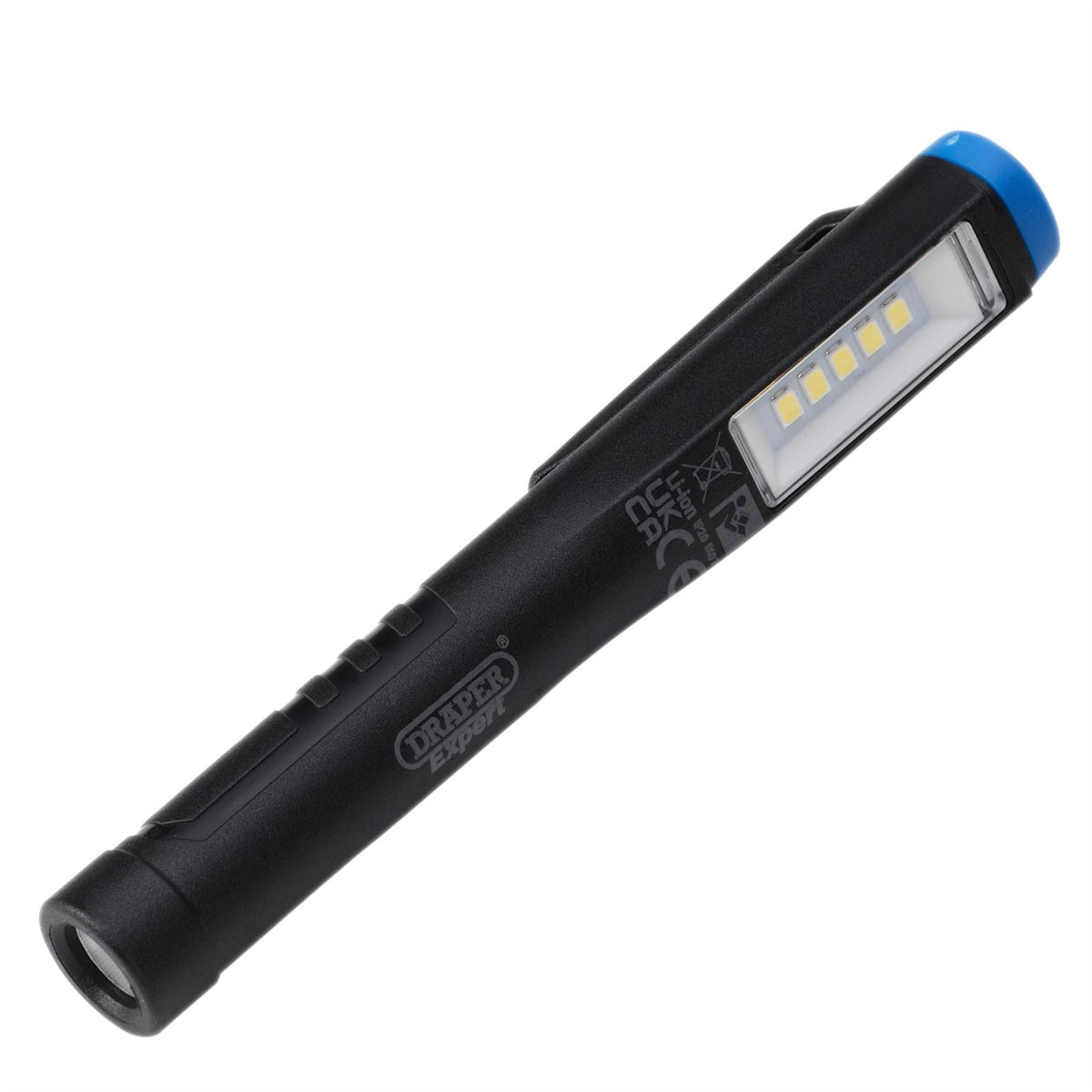 Draper Expert SMD LED USB Rechargeable Pen Light 1W 150 Lumens USB-C Cable Supplied 31098  White Rose Tools