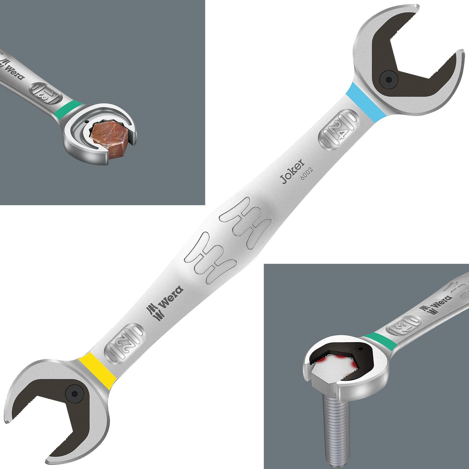 Wera 6002 Joker Double Open Ended Spanner Wrench Metric with Holding Function 